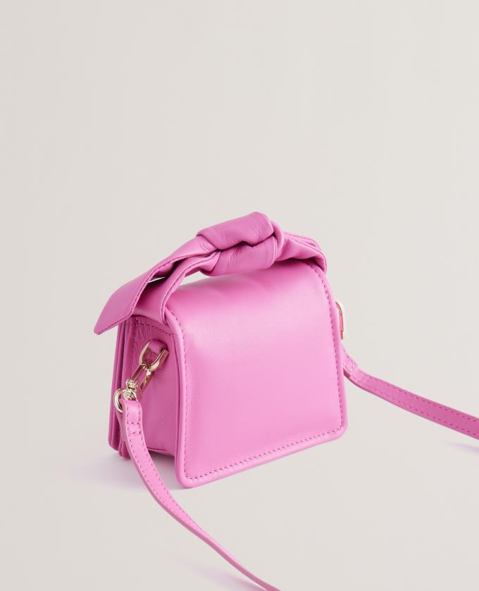 Sac Crossbody Ted Baker Mini Bow Knot Rose Clair Femme | DYX-13266845